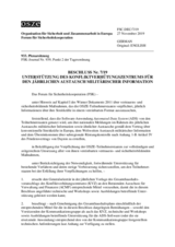 Beschluss Nr. 7/19 des Forums für Sicherheitskooperation