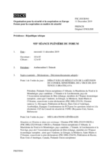 Journal de la 935ème séance plénière du Forum