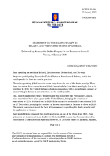 Statement by the Delegation of Norway, also on behalf of Iceland, Liechtenstein and Switzerland, on the death penalty in Belarus and the United States of America