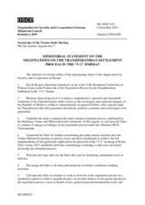 Document No.3, Ministerial Statement on the Negotiations on the Transdniestrian Settlement Process in the "5+2" Format