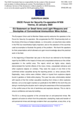 Statement by the Croatian EU Presidency in response to the presentations by Major C. Ceylan, by Ms. S. Sinanoğlu, by Mr. P. Rapillard, by Ms. D. Cossa, and by Mr. E. Crowther