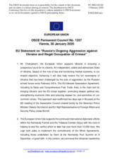 Statement by the Croatian EU Presidency on Russia’s ongoing aggression against Ukraine and illegal occupation of Crimea