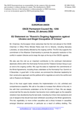 Statement by the Croatian EU Presidency on Russia’s ongoing aggression against Ukraine and illegal occupation of Crimea