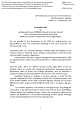 Contribution by Amb. Traian Chebeleu, Deputy Secretary General of the Permanent International Secretariat