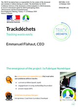 Presentation by Mr. Emmanuel Flahaut, Environmental Inspector, Project Manager, Development of Waste-Tracker, Ministry of Ecological Transition and Solidarity