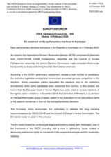 Statement by the Croatian EU Presidency on the early parliamentary elections in Azerbaijan, held on 9 February 2020