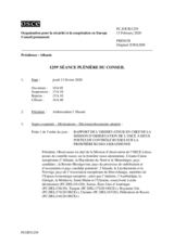 Journal de la 1259ème séance plénière du Conseil