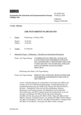 Journal der 1258. Plenarsitzung des Ständigen Rates 