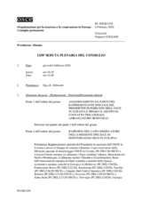 Giornale della 1258a Seduta plenaria del Consiglio permanente