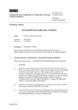Diario de la 1256ª Sesión plenaria del Consejo Permanente 