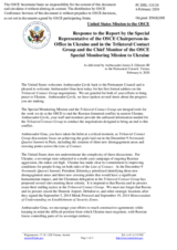 Statement by the Delegation of the United States of America in response to the update by Ambassador Heidi Grau and to the report by Ambassador Yaşar Halit Çevik
