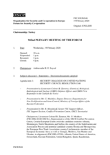 Journal of the 942nd Plenary Meeting of the Forum for Security Co-operation