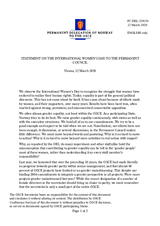 Statement by the Delegation of Norway on the International Women’s Day 