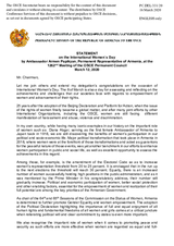 Statement by the Delegation of Armenia on the International Women’s Day 