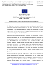 Statement by the Croatian EU Presidency on the situation in and around Ukraine