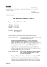 Diario de la 1260ª Sesión plenaria del Consejo Permanente 