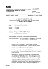 Diario de la 76ª Reunión conjunta del Foro de Cooperación en materia de Seguridad y del Consejo Permanente 