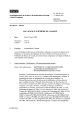 Journal de la 1262ème séance plénière du Conseil