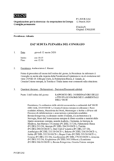 Giornale della 1262a Seduta plenaria del Consiglio permanente