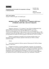 Décision No 1366 du Conseil permanent