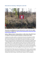 Humanitarian Demining - Making the Lands Safe