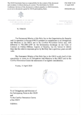 Response by the Delegation of the Holy See to the Questionnaire on the Code of Conduct on Politico-Military Aspects of Security Response by the Delegation of the Holy See to the Questionnaire on the Code of Conduct on Politico-Military Aspects of Security