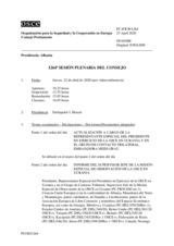 Diario de la 1264ª Sesión plenaria del Consejo Permanente 