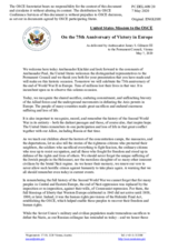 Statement by the Delegation of the United States of America on the 75th anniversary of the end of World War II