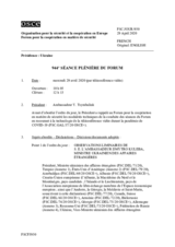 Journal de la 944ème séance plénière du Forum