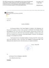 Information Exchange by the Delegation of Germany on Conventional Arms Transfer Information Exchange by the Delegation of Germany on Conventional Arms Transfer