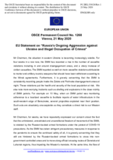 Statement by the Croatian EU Presidency on Russia’s ongoing aggression against Ukraine and illegal occupation of Crimea