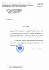 Response by the Delegation of Monaco to the Questionnaire on Anti-Personnel Mines and Explosive Remnants of War