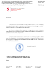 Response by the Delegation of Luxembourg to the Questionnaire on Anti-Personnel Mines and Explosive Remnants of War Response by the Delegation of Luxembourg to the Questionnaire on Anti-Personnel Mines and Explosive Remnants of War