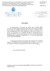 Response by the Delegation of Spain to the Questionnaire on Anti-Personnel Mines and Explosive Remnants of War