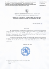Response by the Delegation of Lithuania to the Questionnaire on Anti-Personnel Mines and Explosive Remnants of War Response by the Delegation of Lithuania to the Questionnaire on Anti-Personnel Mines and Explosive Remnants of War