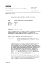 Journal of the 1267th Plenary Meeting of the Permanent Council