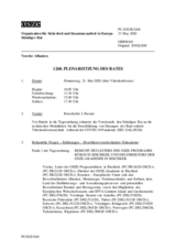 Journal der 1268. Plenarsitzung des Ständigen Rates 