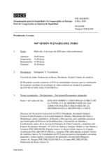Diario de la 945ª Sesión plenaria del Foro de Cooperación en materia de Seguridad 