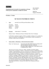 Journal de la 945ème séance plénière du Forum