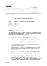 Diario de la 946ª Sesión plenaria del Foro de Cooperación en materia de Seguridad 