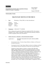 Journal of the 946th Plenary Meeting of the Forum for Security Co-operation