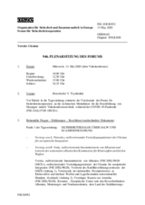 Journal der 946. Plenarsitzung des Forums