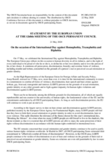 Statement by the Croatian EU Presidency on the International Day against Homophobia, Transphobia and Biphobia, observed on 17 May 2020