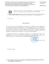 Response by the Delegation of Moldova to the Questionnaire on Anti-Personnel Mines and Explosive Remnants of War