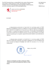 Information Exchange by the Delegation of Luxembourg on Conventional Arms Transfer