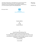 Keynote address by Mr. Li Yong, Director General