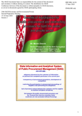Presentation by Mr. Maxim Zinovik, Senior Prosecutor of the Anti-Corruption and Organized Crime Department, Prosecutor General's Office