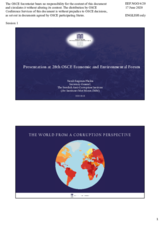 Presentation by Ms. Natali Engstam Phalén, Secretary General