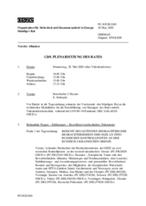 Journal der 1269. Plenarsitzung des Ständigen Rates 