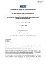 Concluding Remarks by Amb. Vuk Žugić